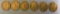 6 - St. Gaudens $20 Gold Coins