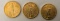 3- St. Gaudens $20 Gold Coins