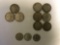 Mixed Lot of Morgan Silver Dollars, Peace Silver Dollars and Kennedy Clad Half Dollars