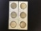 6 Morgan Dollars Grade Range AU - Uncirculated