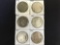 6 Peace Dollars in Various Circulated Grades