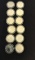 12 Morgan Silver Dollars Various Grades
