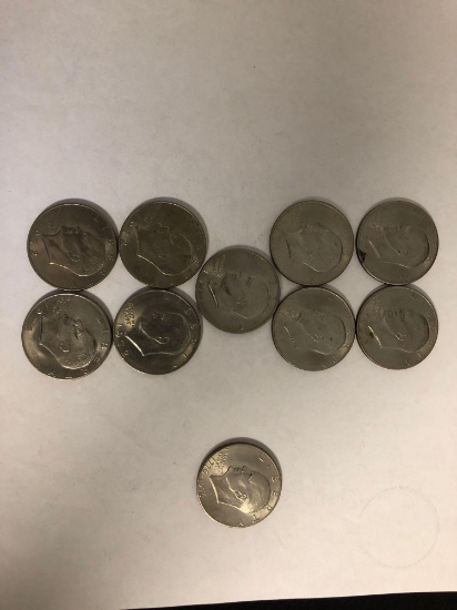 10 Eisenhower Dollars