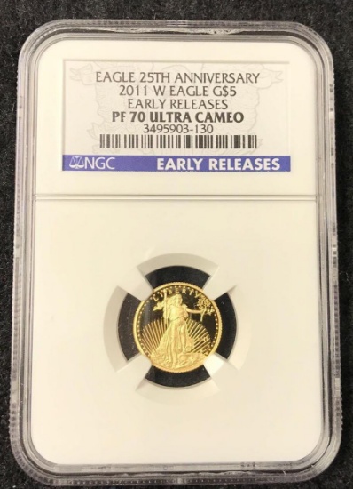 Eagle 25th Anniversary 2011 $5 coin