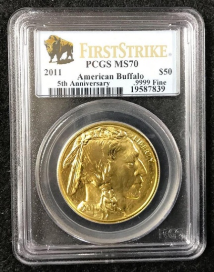 2011 American Buffalo 5th Anniversary $50 Gold Coin