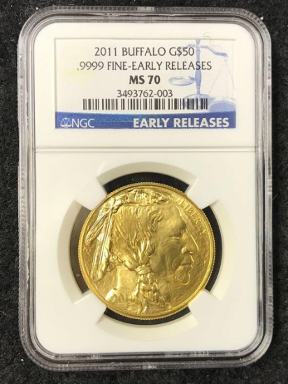 2011 Buffalo G$50 Fine Early Release