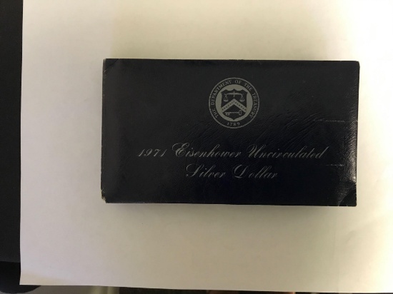 6 1971 Eisenhower Uncirculated Silver Dollars