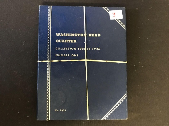 47 Washington Quarters in 2 Whitman Folders - Various dates and grades