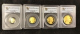 American Buffalo Gold Proof Four Coin Set 2008 All are Graded PR70DCAM