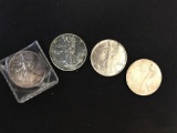4 - American Eagle Silver Dollars
