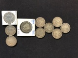 10 - Morgan Silver Dollars Various Dates and Circulated Grades