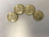4 Mexican Silver Pesos