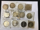 11 American Silver Eagles and 1-1986 S Commemorative Proof Dollar