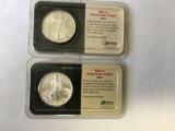 2 Silver Eagles Uncirculated