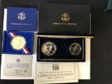 1986 Liberty Silver Dollar and 1994 World Cup Coin Set