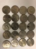 20 Bicentennial Eisenhower Dollars