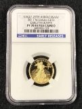 $10 Gold Coin Eagle 25th Anniversary 2011 W Eagle G$10 Early Releases