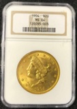 1904 $20 Liberty Head