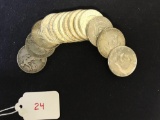 Group of 15 Silver Half Dollars