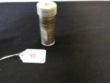 1 Roll of Silver Washington Quarters in circulated grades - 40 Coins