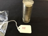 1 Roll of Silver Washington Quarters in circulated grades - 40 Coins