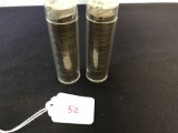 2 Rolls of 35% Silver War Nickels 80 Coins Total
