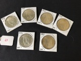 6 Peace Dollars 2 dated 1924 and 4 dated 1922