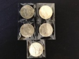 5 - 1922 Brilliant Uncirculated Peace DOllars