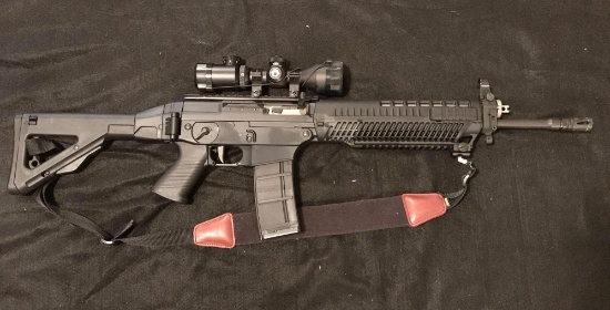 Sig Sauer Sig 556 Semi Auto Tactical Style Weapon in a 5.56 nato cal with Barska 3x9 Scope
