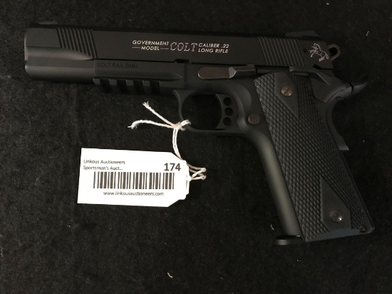 Government Model Colt Rail Gun By Carl Walther .22LR