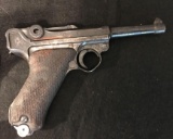 German Luger 1940 Model 9mm With Matching Numbers and Leather Holster