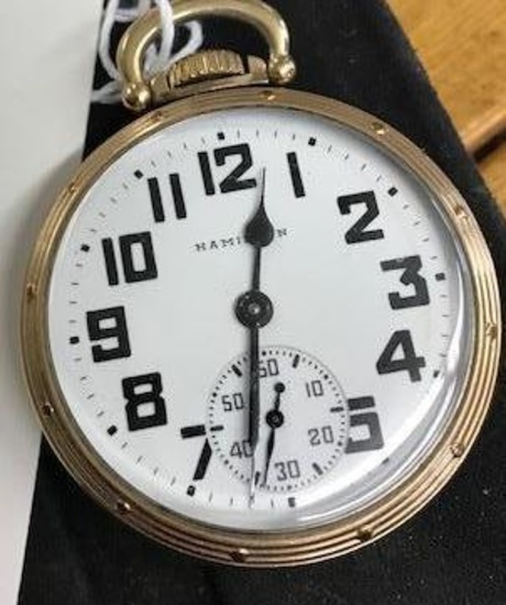 Hamilton 992B Pocket Watch. 21 jewels 6 positions