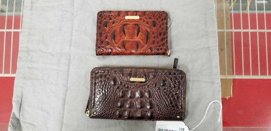 2 Brahmin Leather Wallets