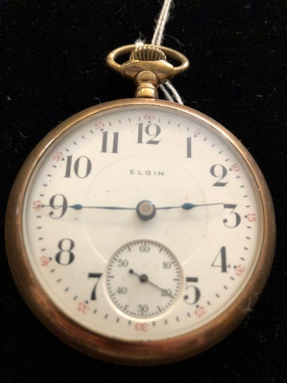Elgin Pocket Watch Railroad Style