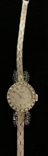 Ladies Drafa Diamond and Sapphire Cocktail Watch