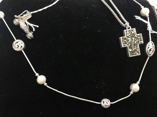 2 Brighton necklaces and pair of earrings...