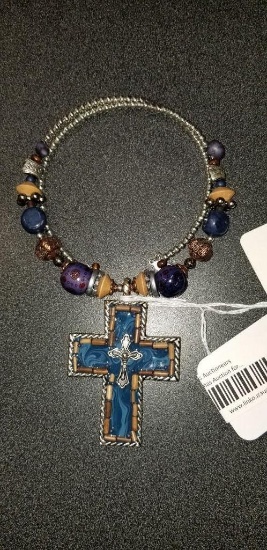 Cross Beaded Necklace
