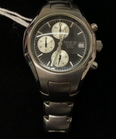 Geneve Chronograph Steel 5ATM Watch