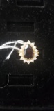 Pearl & Garnet 14K gold ring