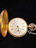 Geneve Pocket Watch Railroad Style with Hunter Case