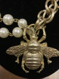 Costume necklace with bee pendent...