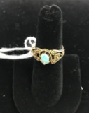 Costume Ring with Blue Stone