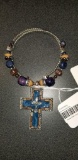 Cross Beaded Necklace