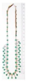 Necklace in Emerald, Diamond and 18-Karat Yellow Gold