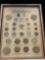 Framed US 20th Century Coin Collection