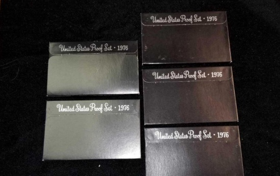 5 1976 United States Proof Sets