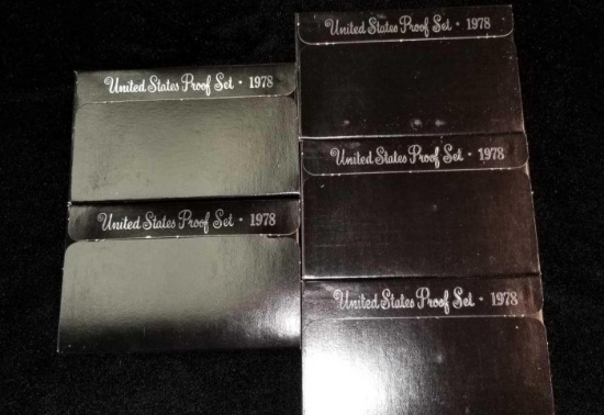5 1978 United States Mint Sets
