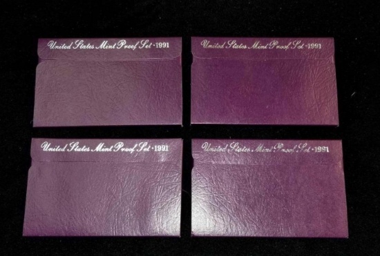4 1991 United States Proof Sets