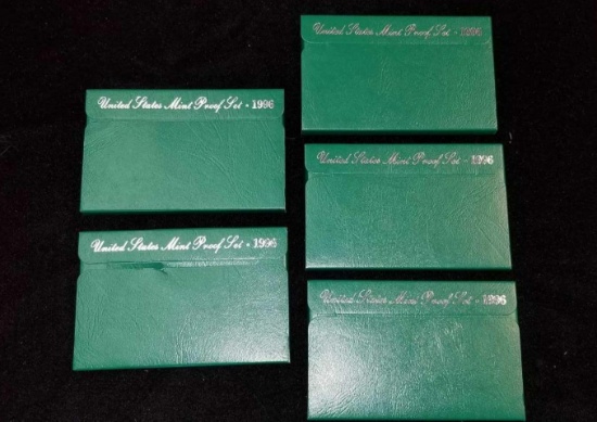 5 1996 United States Proof Sets