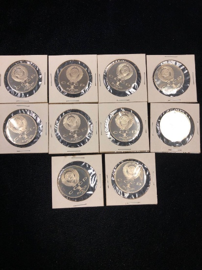 1 Lot of 10 coins from the Soviet Union